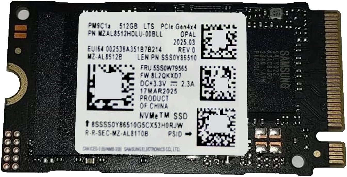 512GBLC,NVME, M.2, 2242, Non Hot-Plug, Raw no Carrier, SSD